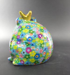 GITD - Pomme Pidou - Spaarpot King Frog Freddy, Funky Flowers  FairyGreen