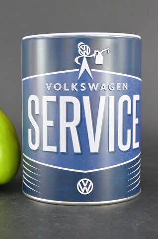 Vintage Spaarpot Spaarblik VW Service – Gelicenseerd Volkswagen Design