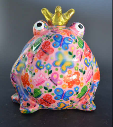 Pomme Pidou - Spaarpot King Frog Freddy, DreamyPink Sweet Butterflies