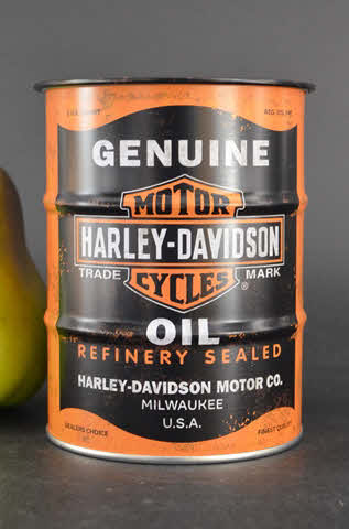 Spaarpot Spaarblik Harley Davidson Oil – Gelicenseerd Olievat Design