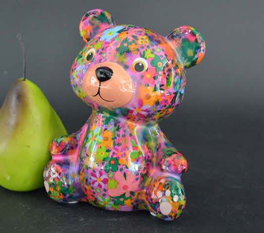 Pomme Pidou R - Spaarpot Teddy Bear Toto, SummerSet PixiePurple