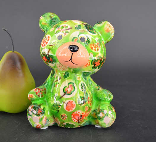 Pomme Pidou R - Spaarpot Teddy Bear Toto, TreeLove GardenGreen