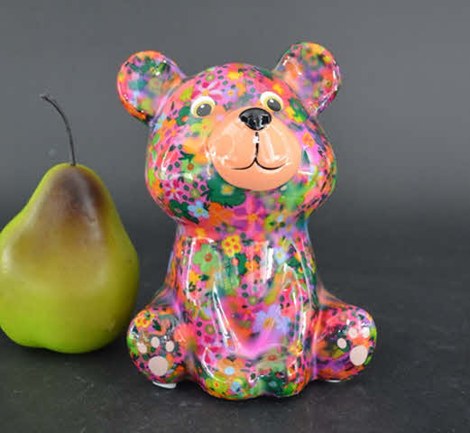 Pomme Pidou R - Spaarpot Teddy Bear Tala, Summerset PixiePurple