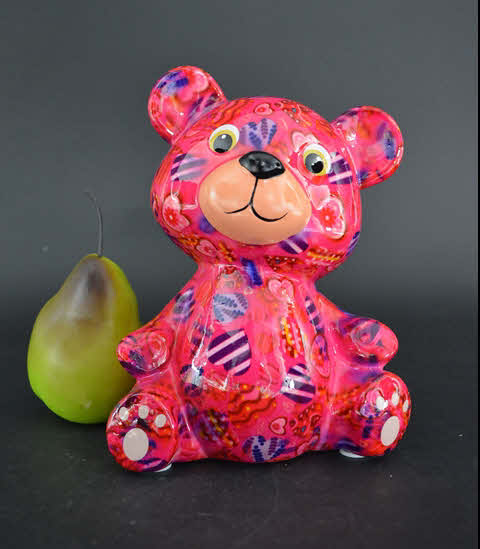 Pomme Pidou M - Teddy Bear Toto, MagicalPink Hearts in Love