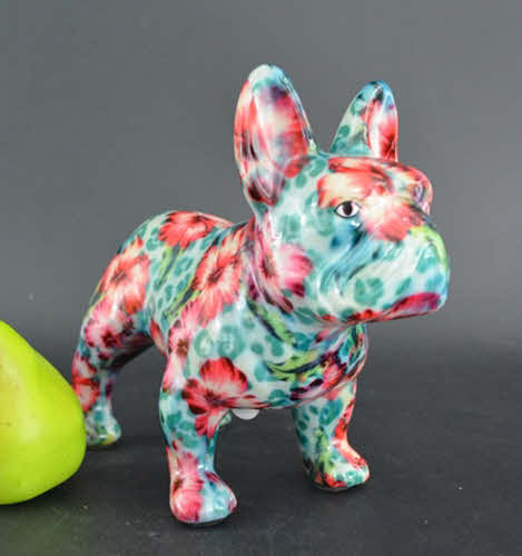 Pomme Pidou M - Spaarpot French Bulldog Jack, Hibiscus Mint Kiss