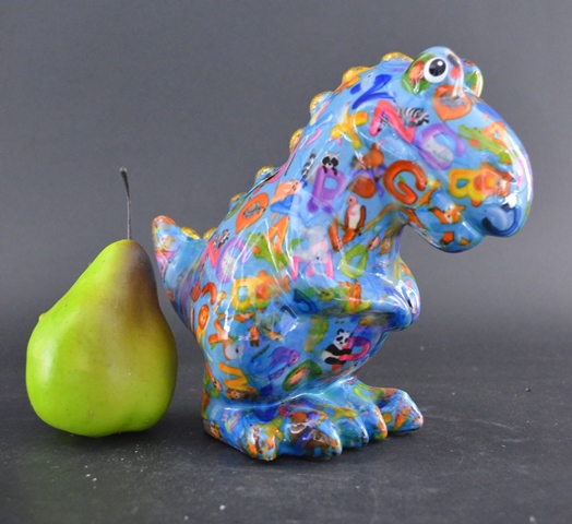 Pomme Pidou M - Spaarpot T Rex Tito, AquaBlue ABC