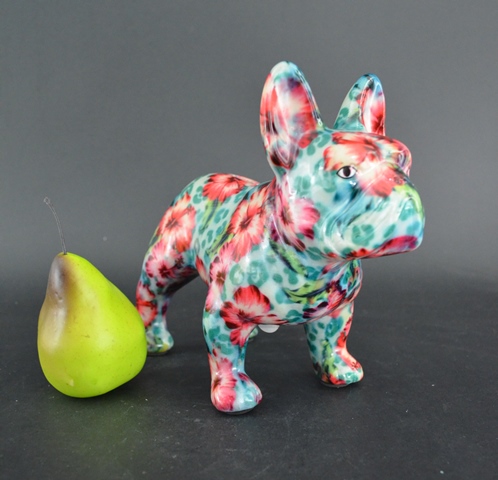 Pomme Pidou - Spaarpot French Bulldog Jack, Hibiscus Mint Kiss