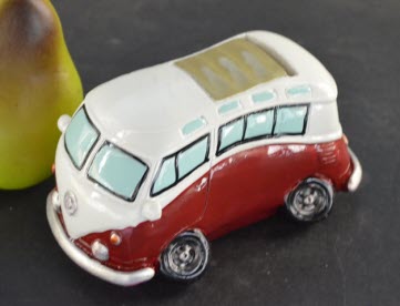 Spaarpot VW Spijlbus T1, Rood