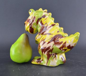 Pomme Pidou M - Spaarpot T Rex Tito, Camouflage Print