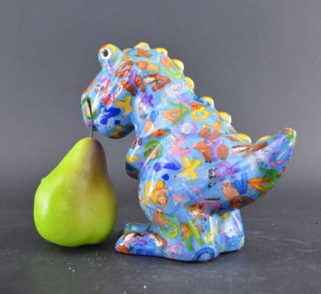 Pomme Pidou M - Spaarpot T Rex Tito, AquaBlue ABC