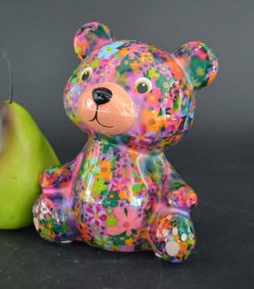 Pomme Pidou R - Spaarpot Teddy Bear Toto, SummerSet PixiePurple