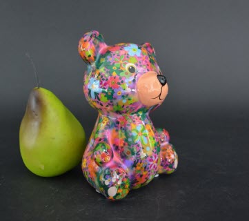 Pomme Pidou R - Spaarpot Teddy Bear Toto, SummerSet PixiePurple