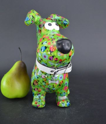 Pomme Pidou M - Spaarpot Dog Hugo, Coccinelle AmaraldGreen