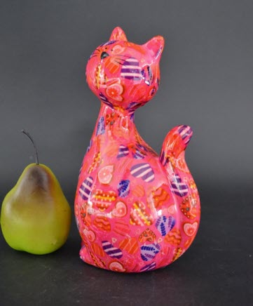 Pomme Pidou M - Spaarpot Cat Caramel, MagicalPink Hearts in Love