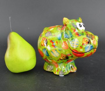 Pomme Pidou R - Spaarpot Hippo Happy, Air Balloons GardenGreen