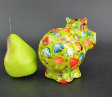 Pomme Pidou R - Spaarpot Hippo Happy, Air Balloons GardenGreen