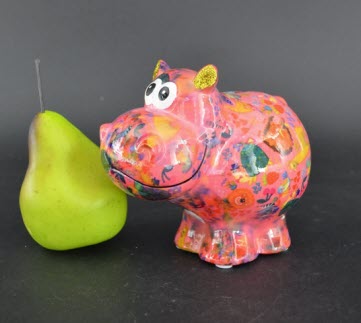 Pomme Pidou R - Spaarpot Hippo Happy, Safari Life PoshPink