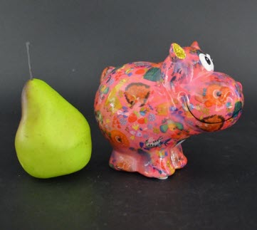 Pomme Pidou R - Spaarpot Hippo Happy, Safari Life PoshPink