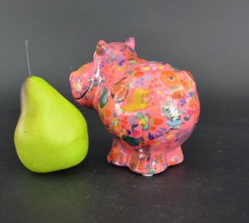 Pomme Pidou R - Spaarpot Hippo Happy, Safari Life PoshPink