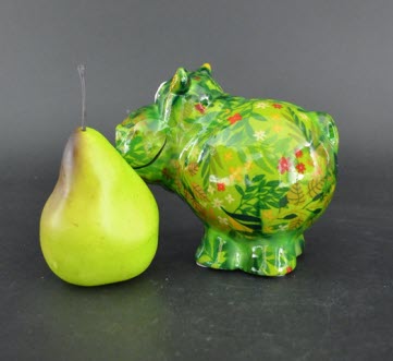 Pomme Pidou R - Spaarpot Hippo Happy, Safari Life PoshPink