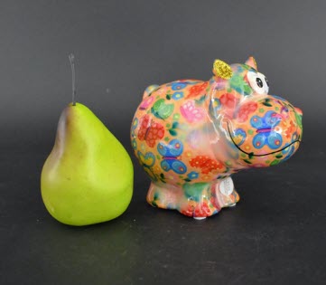 Pomme Pidou R - Spaarpot Hippo Happy, Venetian Sweet Butterflies