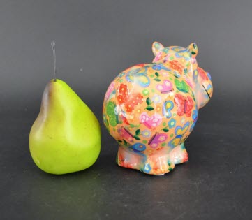 Pomme Pidou R - Spaarpot Hippo Happy, Venetian Sweet Butterflies