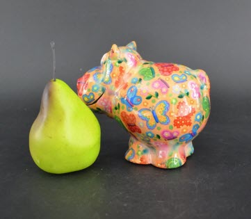 Pomme Pidou R - Spaarpot Hippo Happy, Venetian Sweet Butterflies