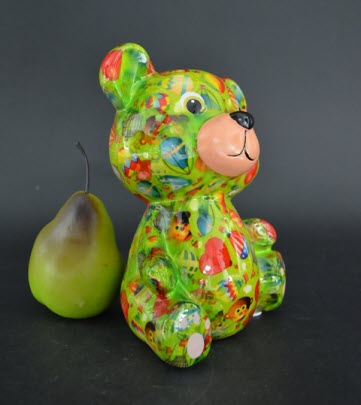 Pomme Pidou M - Spaarpot Teddy Bear Toto, Air Balloons GardenGreen