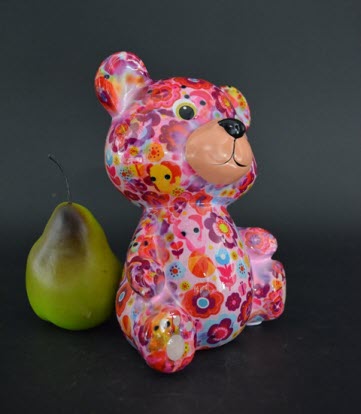 Pomme Pidou M - Spaarpot Teddy Bear Toto, Pink Elephant Parade