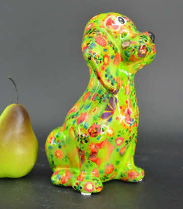 Pomme Pidou M - Spaarpot Beagle Basil, Flowers and Dreams GardenGreen