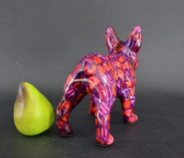 Pomme Pidou M - Spaarpot French Bulldog Jack, ShockingPurple Hearts in Love