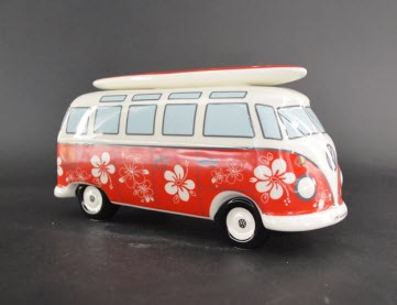 Spaarpot VW T1 Bus Daisy – Gelicenseerd VW Product met bloemen en surfboard