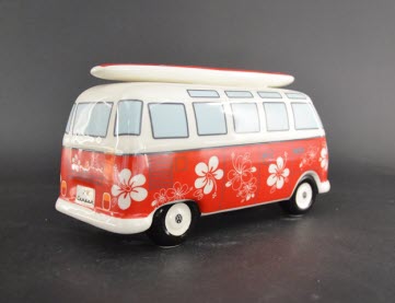 Spaarpot VW T1 Bus Daisy – Gelicenseerd VW Product met bloemen en surfboard