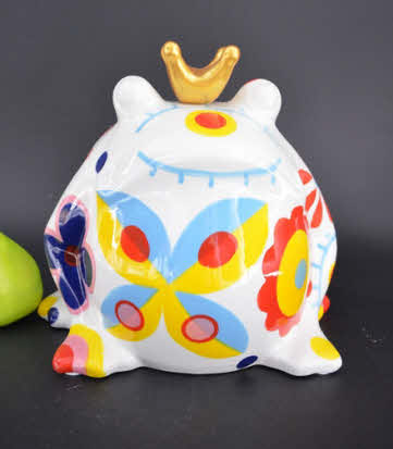 Pomme Pidou L - Decoratie King Frog Freddy, Blossom Bliss, White