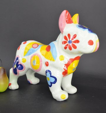 Pomme Pidou L - Decoratie French Bulldog Jack, Blossom Bliss, Green - LIMITED EDITION