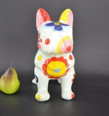 Pomme Pidou L - Decoratie French Bulldog Jack, Blossom Bliss, Green - LIMITED EDITION