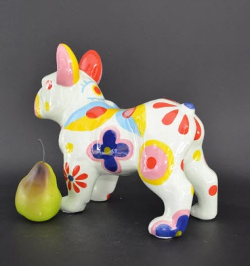 Pomme Pidou L - Decoratie French Bulldog Jack, Blossom Bliss, Green - LIMITED EDITION