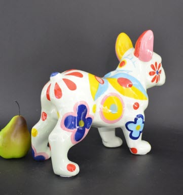 Pomme Pidou L - Decoratie French Bulldog Jack, Blossom Bliss, Green - LIMITED EDITION