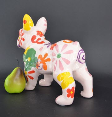 Pomme Pidou L - Decoratie French Bulldog Jack, Blossom Bliss, Rose - LIMITED EDITION