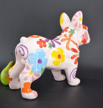 Pomme Pidou L - Decoratie French Bulldog Jack, Blossom Bliss, Rose - LIMITED EDITION