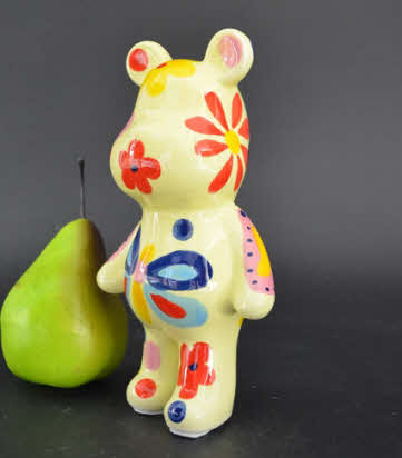 Pomme Pidou M - Decoratie Bear Albert, Blossom Bliss, Yellow