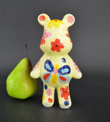 Pomme Pidou M - Decoratie Bear Albert, Blossom Bliss, Yellow