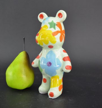 Pomme Pidou M - Decoratie Bear Albert, Blossom Bliss, Green