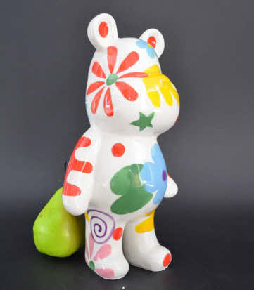 Pomme Pidou L - Decoratie Bear Albert, Blossom Bliss, White